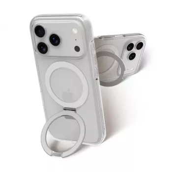Coque à béquille MagSafe dbramante1928 Iceland Ultra D3O pour Apple iPhone 18 Pro / 17 Pro, transparente