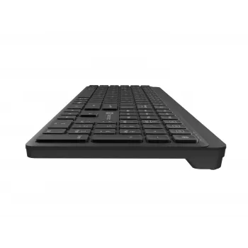 Clavier sans fil Natec Tang US Bluetooth + 2,4 GHz Silent Slim noir