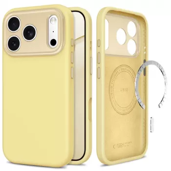Coque MagSafe TECH-PROTECT UNIQ CC pour iPhone 17 Pro / 18 Pro, jaune doux