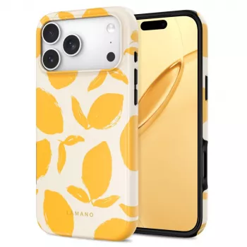 Coque MagSafe TECH-PROTECT Lamano pour iPhone 17 Pro / 18 Pro, Lemon Haze