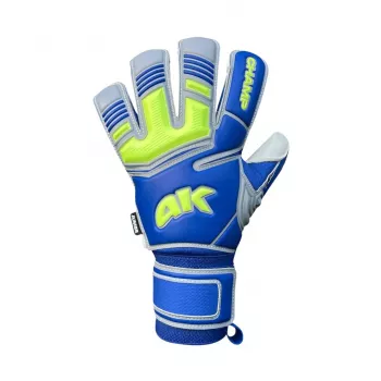 Gants de gardien de but junior 4Keepers Champ VII HB bleu vert fluo taille 6