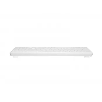NATEC Tang US Clavier sans fil Bluetooth + 2,4 GHz Silent Slim, blanc