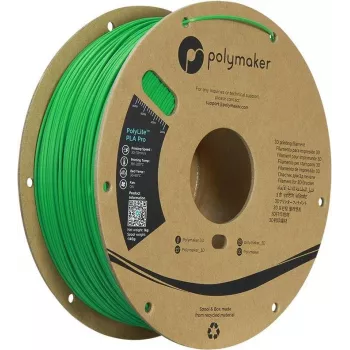 Filament PLA Pro PolyLite Polymaker 1,75 mm 1 kg vert haute rigidité résistant aux chocs PA07008