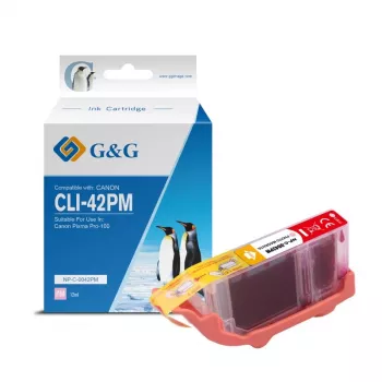 Cartouche d'encre G&G compatible pour Canon CLI-42PM magenta clair (10283)