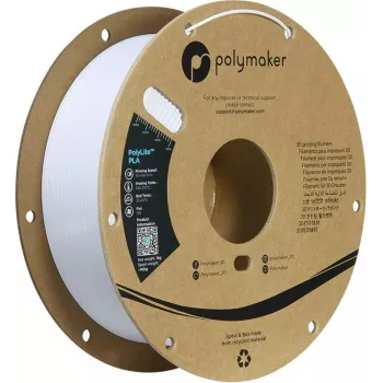 Polymaker PA02096 PLA Filament 1.75 mm 1 kg Cool White High Stiffness