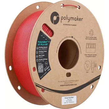 Polymaker HT-PLA-GF 1,75mm Power Tool Red 1kg - filament PLA renforcé de fibres de verre haute température