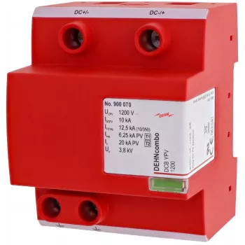Parafoudre combiné DEHN DCB YPV 1200 pour installations photovoltaïques (900070)