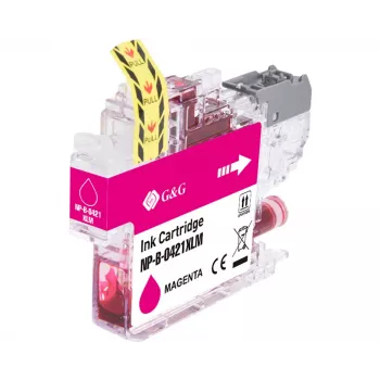 Cartouche d'encre magenta G&G compatible pour Brother LC421XLM (500 pages, grande capacité) 20557