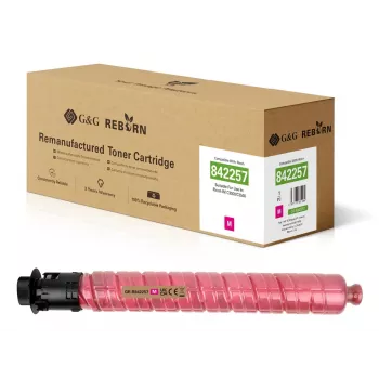 Cartouche de toner magenta compatible G&G pour Ricoh 842257 (GR-R842257, 19 000 pages)