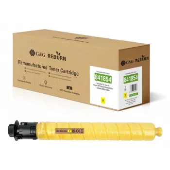 Cartouche de toner jaune compatible G&G pour Ricoh 841854 (22 500 pages) GR-R841854