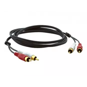 Kramer C-2RAM/2RAM-10 Coaxial Audio Cable RCA Male to RCA Male 3.0m Black 95-0202010