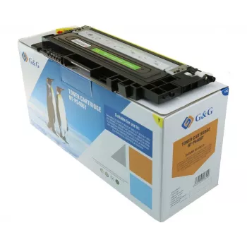 Cartouche de toner jaune pour Samsung CLT-Y406S / HP SU462A compatible G&G (14152)
