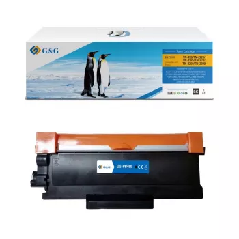 Cartouche de toner compatible G&G pour Brother TN-2220/TN-2010, noire, 2 600 pages (13978)