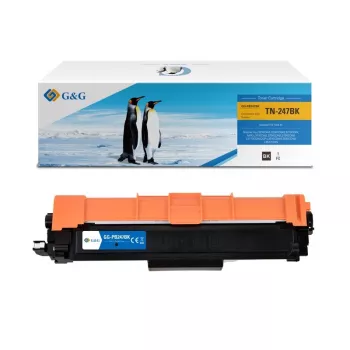 Cartouche de toner compatible G&G pour Brother TN-247BK (16020), noire, 3 000 pages
