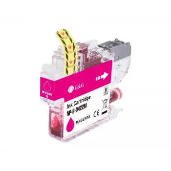 Cartouche d'encre compatible G&G Brother LC422M magenta (550 pages) 20582