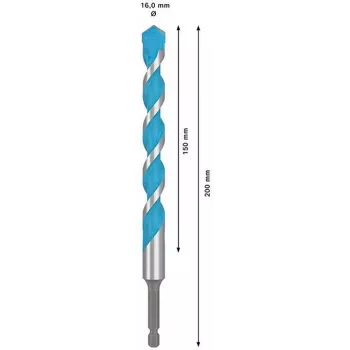 Coffret de forets MultiConstruction HEX-9 EXPERT BOSCH, 5 pièces, carbure de tungstène, queue hexagonale, 4-10 mm 2608902361