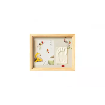 Kit souvenir empreintes de mains et de pieds de bébé Tiny Love cadre en bois simple