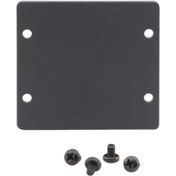 Kramer W-2BLANK Black Front Blank Insert for Wall Plates (2 Cutouts) 85-00705090