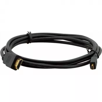 Kramer C-HM/HM/A-D-10 High-Speed HDMI Cable with Ethernet, Micro HDMI to HDMI, 3 m, 4K@60Hz, Black 97-01116010