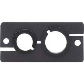 Kramer WCP-21 Wall Plate Insert - Cable Pass-Through - Black (85-0002199)