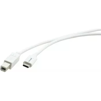 Kramer Electronics C-USB/CB-6 USB 2.0 Cable, USB-C Male to USB-B Male, 1.8 m, White 96-02357106