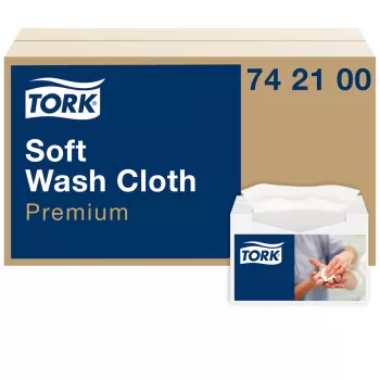 Lingettes de toilette Tork Premium Soft 1 pli blanc, 1080 lingettes (742100)