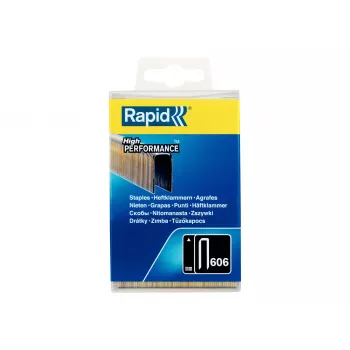 Rapid Narrow Crown Staples Type 606, 30 mm, Galvanized Steel Wire, Resin Coated, Pack of 1 40303096