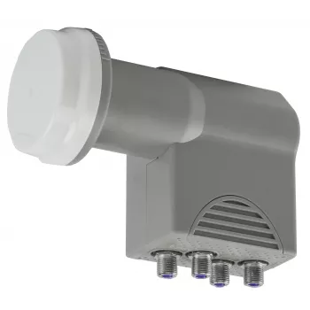 LNB Quattro SCO 4-10 AXING, cornet d'alimentation 40 mm, 4 sorties, compatible UHD/3D SCO00410