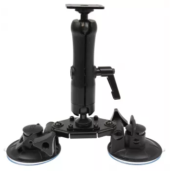 Support à double ventouse Brodit avec plaque de base AMPS, charge 3 kg 217124