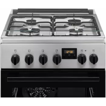 Cuisinière à gaz autoportante Electrolux LKK540232X 50 cm avec four électrique, acier inoxydable