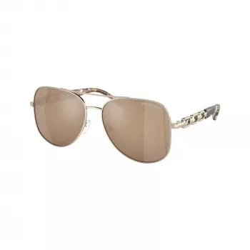 Lunettes de soleil pour femme Michael Kors MK11210147P58 (58/15/140 mm), verres gris polarisés, monture en acétate noire