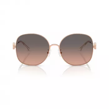 Lunettes de soleil pour femme Tory Burch TY6112-3358G9, monture havane, verres dégradés marron, 56 mm