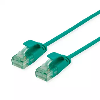Câble patch UTP ROLINE RM Cat.6A/Class EA SLIM vert 0,15 m 21.45.3430