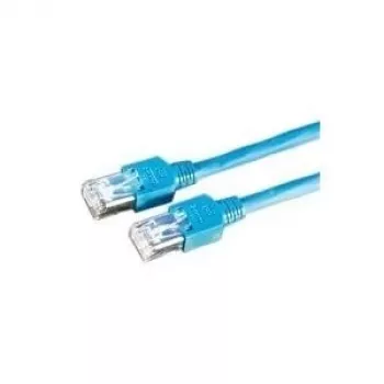 Câble patch SFTP Cat5e Dätwyler 21.05.8104 10 m, RJ-45 vers RJ-45, sans halogène, bleu