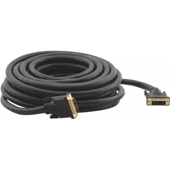 Kramer C-DM/DM/XL Series DVI-D Single Link Cable, DVI-D Male to DVI-D Male, 10.6 m, Black, Thumbscrews (94-0111035)