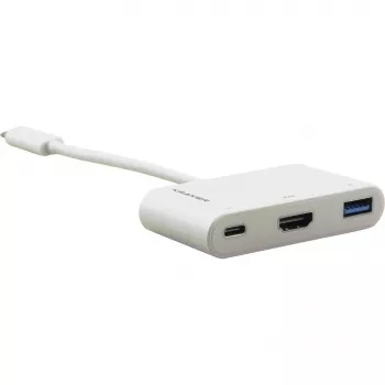 Kramer ADC-U31C/M2 USB-C Multiport Adapter - 4K HDMI, USB-A, USB-C PD, 17cm, White 99-97210004