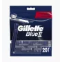 Rasoirs jetables Gillette Blue II pour hommes, 20 pièces, lames jumelles avec Lubrastrip 7702018466757