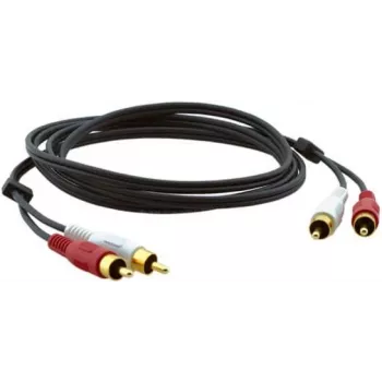 Kramer C-2RAM/2RAM-1 RCA Male to RCA Male Coaxial Audio Cable 0.3m Black 95-0202001