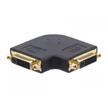 Kramer AD-DF/DF/RA-FLAT DVI-I Female to DVI-I Female Right-Angled Flat Coupler Adapter 99-9595211