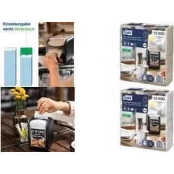 Serviettes de distributeur Tork Xpressnap Fit blanches, 2 plis, pour système distributeur N14 (15830)