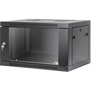 Intellinet armoire murale réseau 19 pouces, montage sans outils, 6U, profondeur 450 mm, noire RAL 9005 (716826)