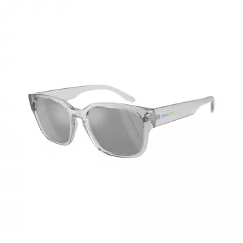 Arnette AN4325-28586G lunettes de soleil rectangulaires unisexes, monture noir mat, verres gris foncé, 54-19-145 mm
