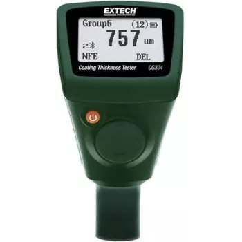 Extech CG304 jauge d'épaisseur de revêtement 0-2000 µm avec Bluetooth et USB