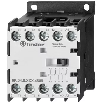 Finder Mini Industrial Contactor 4kW Coil 24V DC (6K.04.9.024.4709)