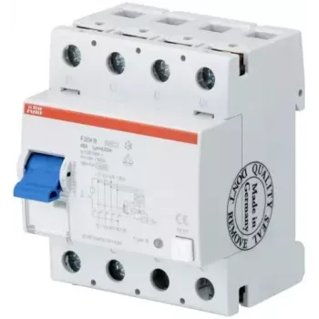 ABB F204B+ 63A 30mA 4-Pole Type B+ Residual Current Circuit Breaker (RCCB) 2CSF204701R1630