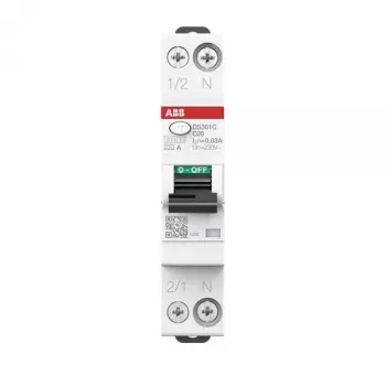 Disjoncteur différentiel ABB DS301CA-C20/0,03 1P+N type A C20 30mA 6kA 2CSR255163R1204