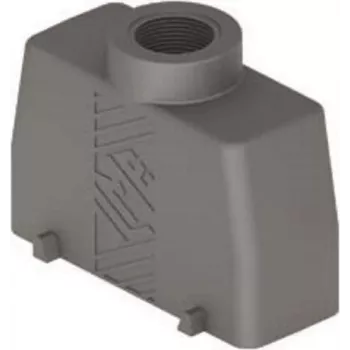 Capot haut type T ILME TMAV24.32, taille 104.27, 4 vis, 1x entrée droite M32, gris