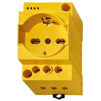 Prise pour armoire électrique Finder 7U.00.8.230.0002 jaune