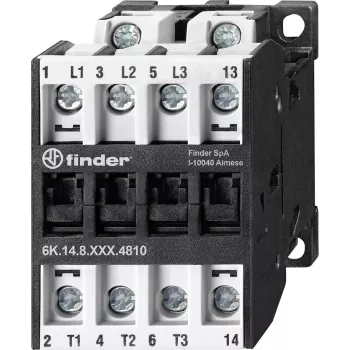 Finder 6K.14.8.230.4810 Modular Contactor 4NO 25A 230V AC DIN Rail