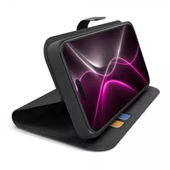 SBS Wallet Smart coque pour iPhone 18 Pro Max avec portefeuille et support - noire